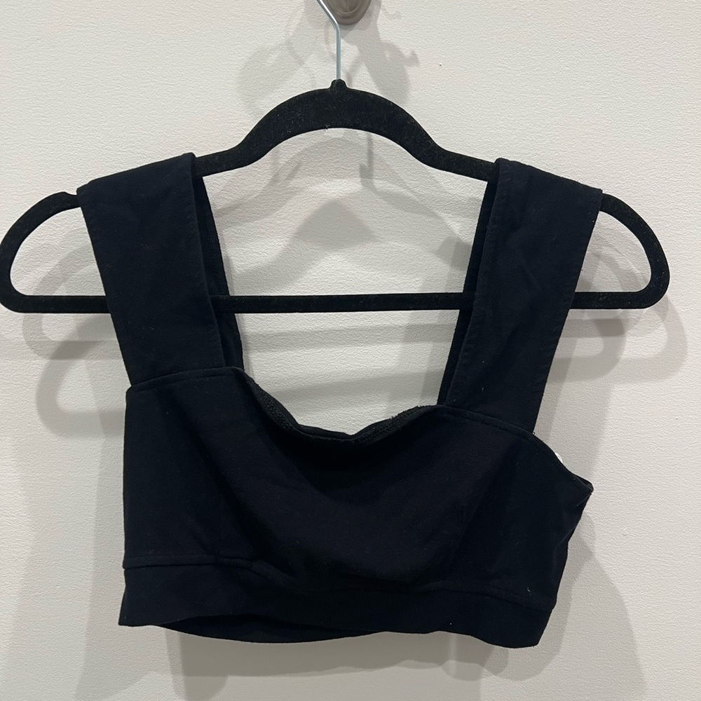 Free People Black Crop Tank Top